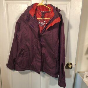 Liquid Venture Women's Ski/Snowboard purple Jacket 5000mm with hood, M